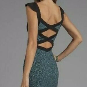 Free People Cross My Heart Dress Black Cutout Back